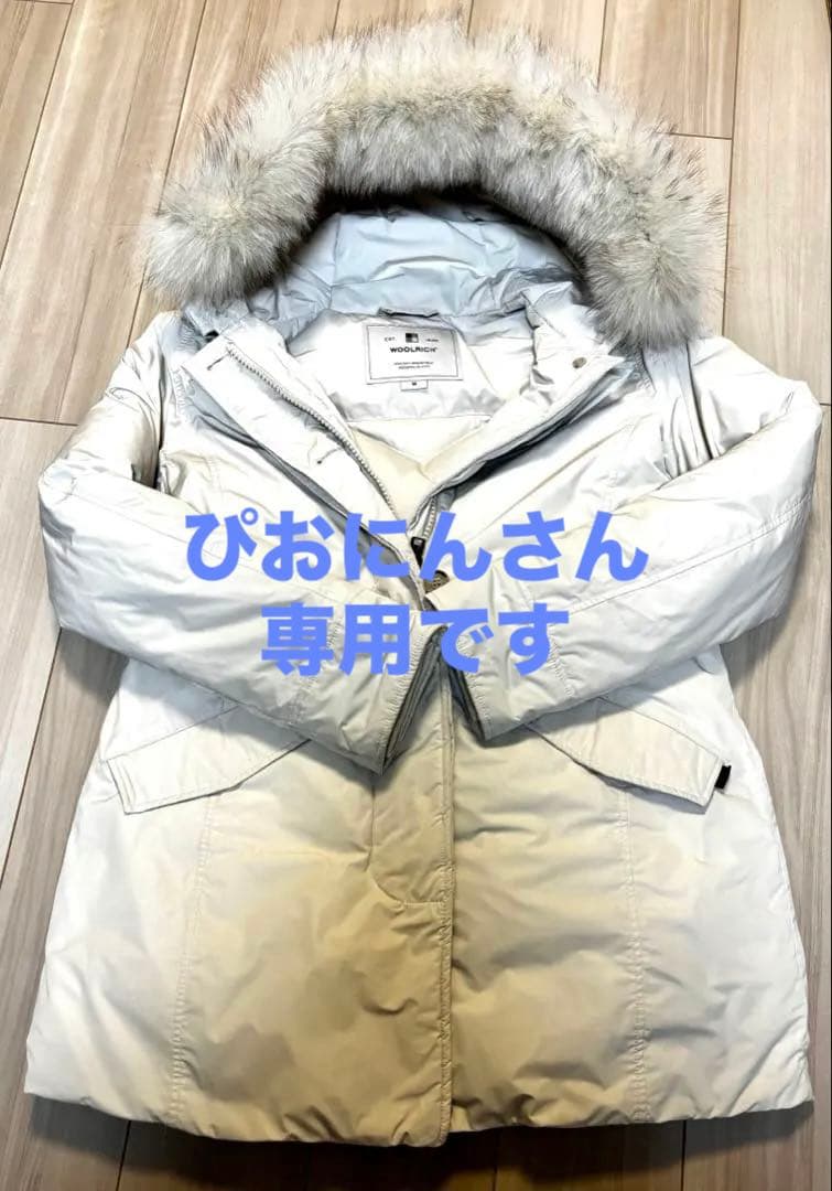 ウールリッチ アークティックパーカー ダウンジャケット M 白フォックスファー