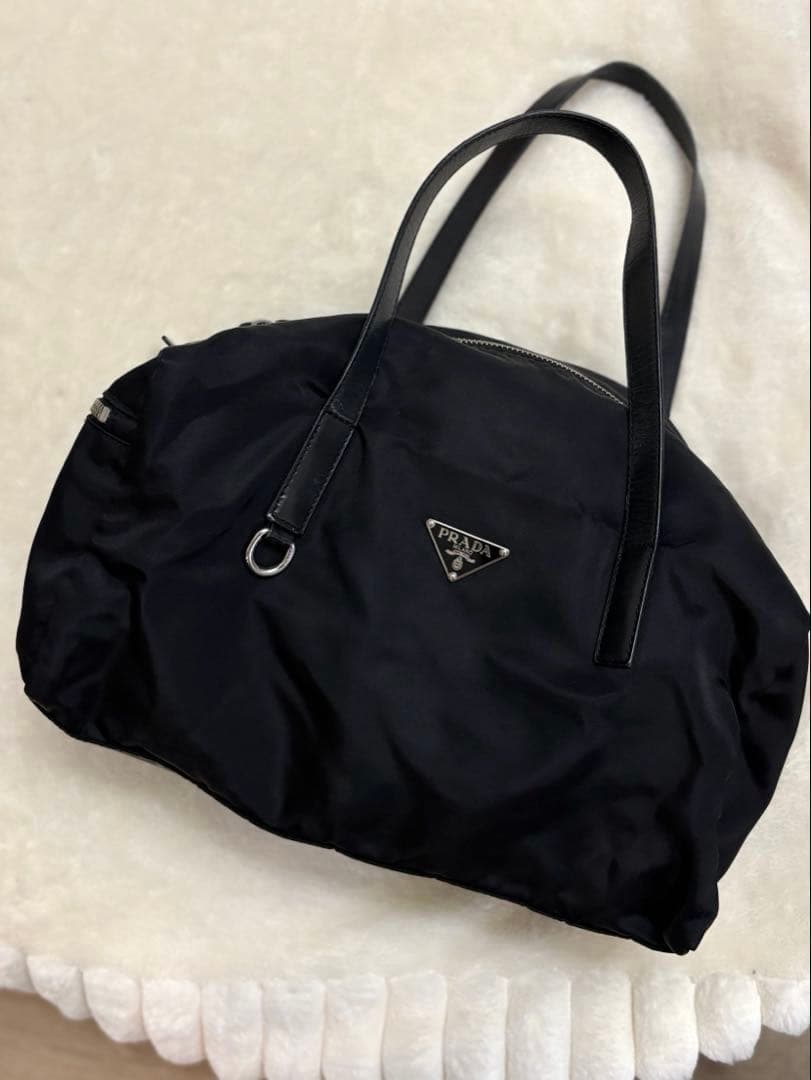 PRADA ブラック ナイロン ハンドバッグ　ミニボストンバッグ　BR2394