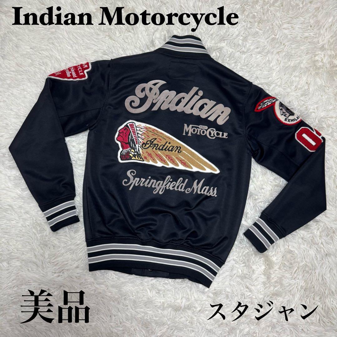 ☆【美品】Indian Motorcycle スタジャン M 刺繍ロゴ☆