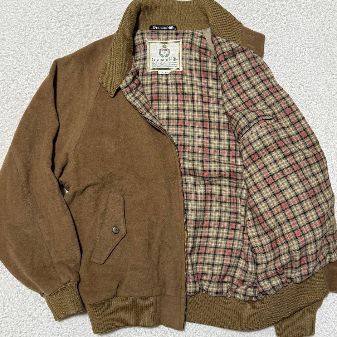 グラハムヒル スウィングトップ L ウール ハリントンジャケット カシミヤ
