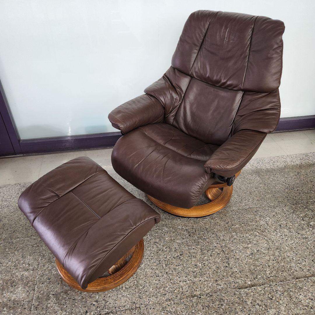 EKORNES ストレスレスチェア ブラウン ノルウェー産 オットマン付き