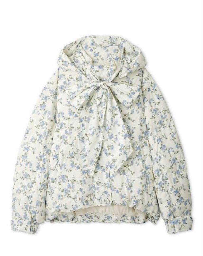 Recycleリボンダウンジャケット リリーブラウン LILY BROWN 【WEB限定カラー】recycleリボンダウン