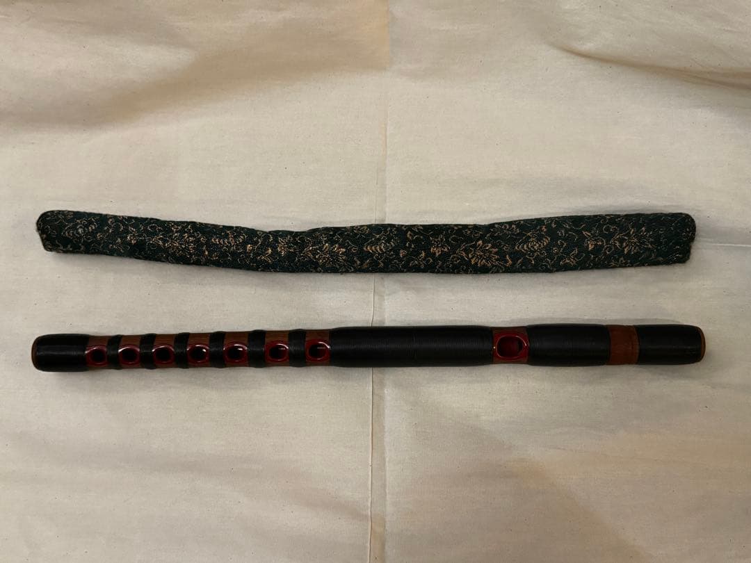 希少 鳳声晴由 銘「鳳由」能管 八割返し 横笛 和楽器