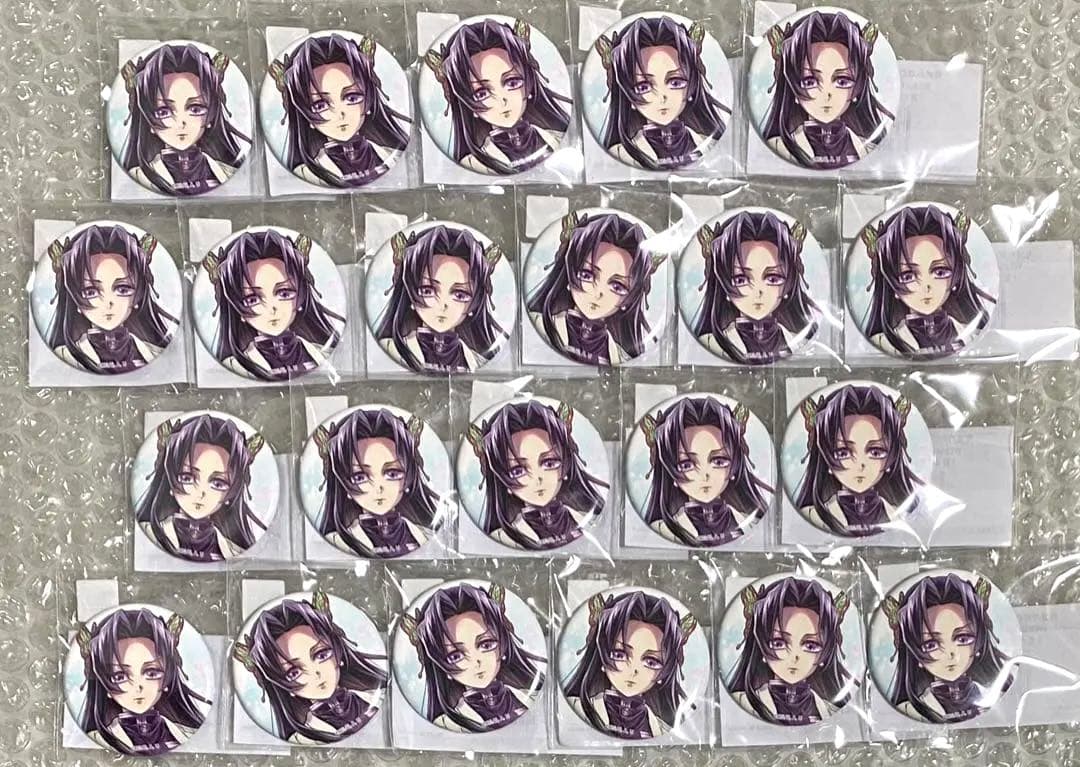 鬼滅の刃 WEBSHOPくじ 繋ぐ E賞　F賞　缶バッジ　胡蝶カナエ