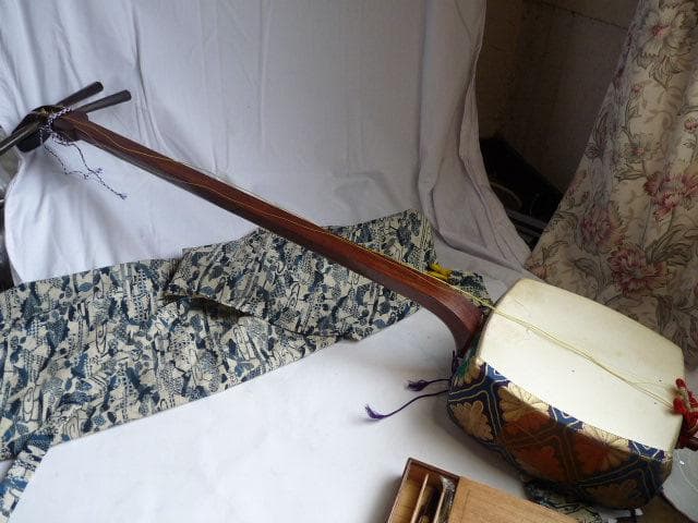 三味線　柏屋　撥つき