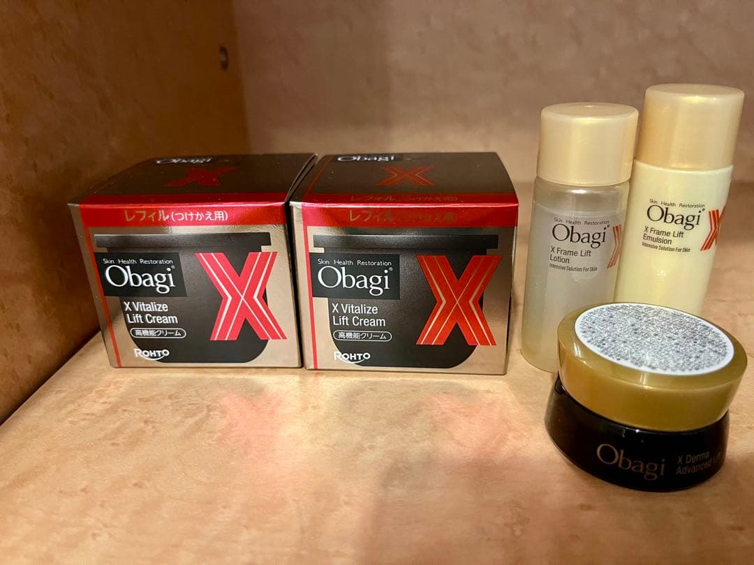 オバジX バイタライズ リフトクリーム 50g つけかえ用レフィル2個と、おまけ