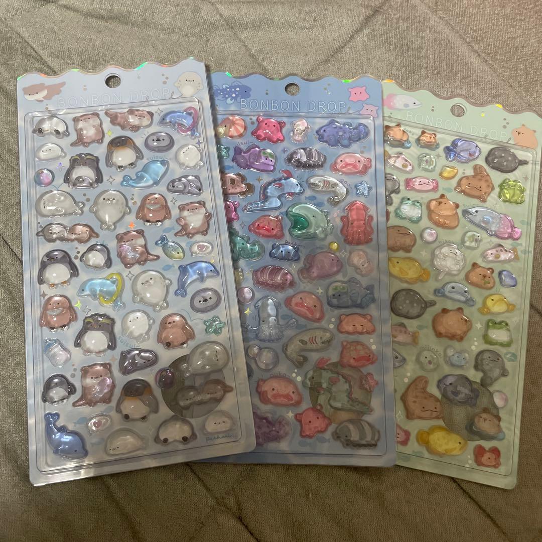 沼津港深海水族館 海獣 深海 淡水 ボンボンドロップシール - メルカリ