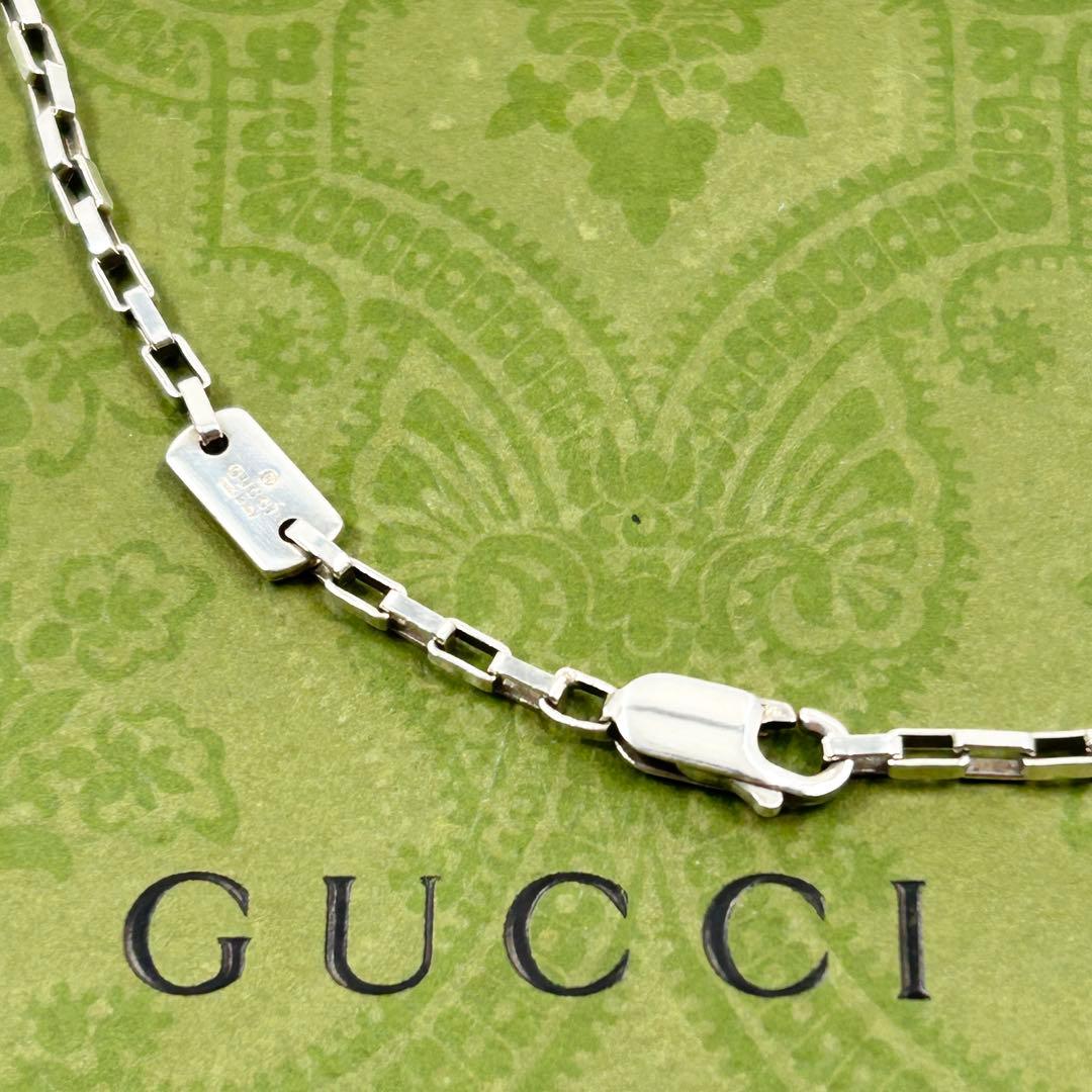 美品✨　グッチ　GUCCI　ネックレス　ベネチアン　40cm　シルバー　925 GUCCI（グッチ） 並行輸入品 ネックレス ペンダント メンズ レディース
