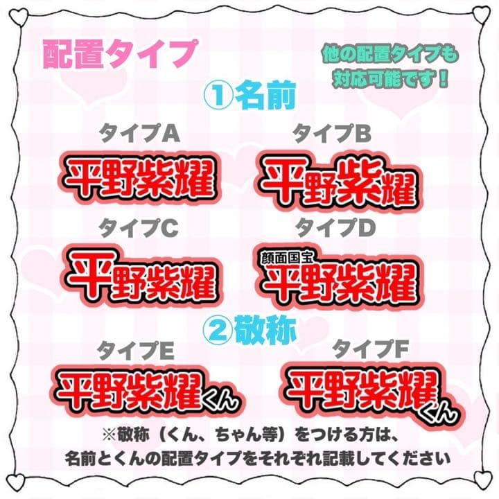 ネームパネル オーダー うちわ屋さん うちわ文字 ネームボード お名前