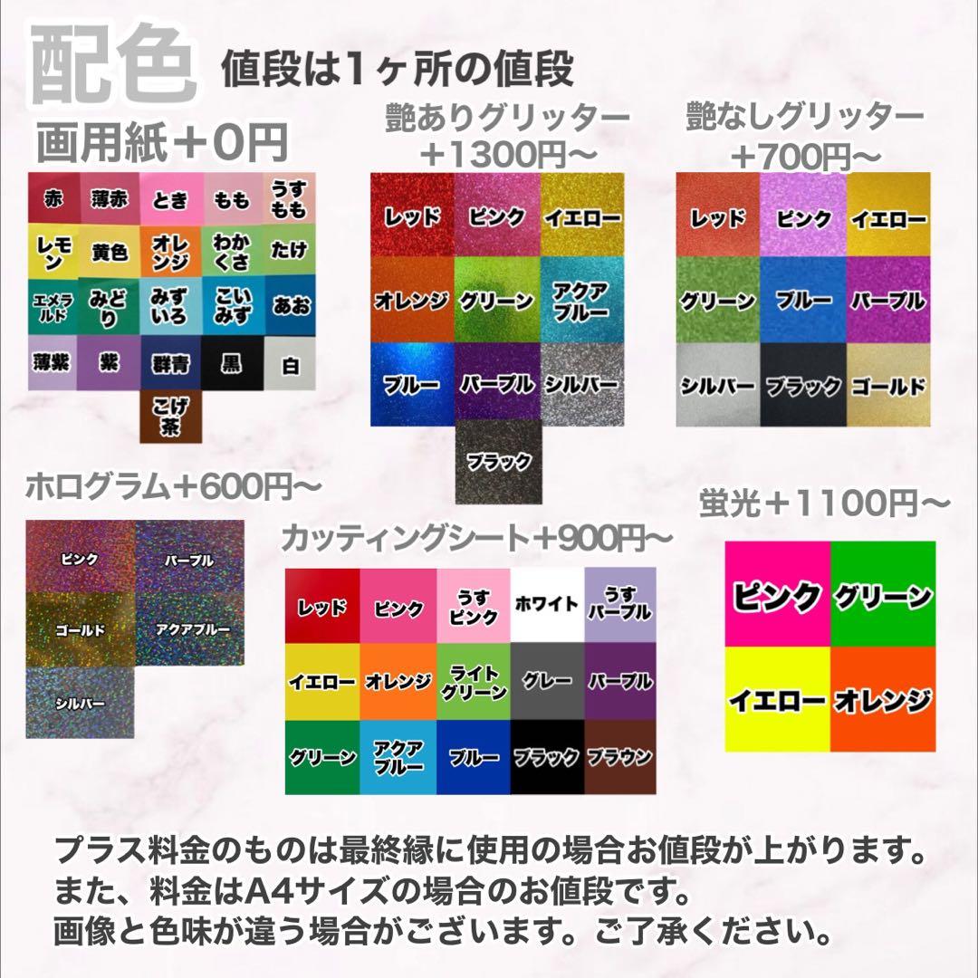 ネームパネル オーダー うちわ屋さん うちわ文字 ネームボード お名前