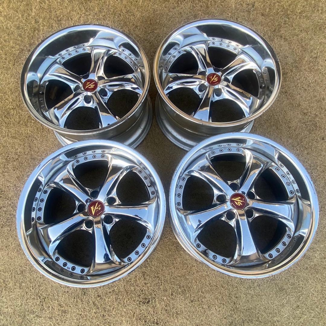 WORK VS-KF 18インチ 9J / 10J ※リア1本クラック有り - メルカリ