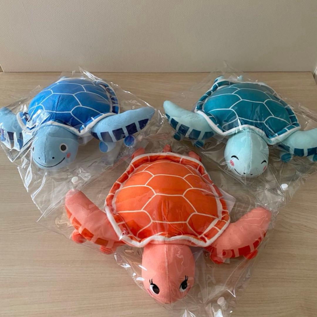 ANA国際線機内販売限定　フライングホヌ ぬいぐるみ3匹セット　新品未開封