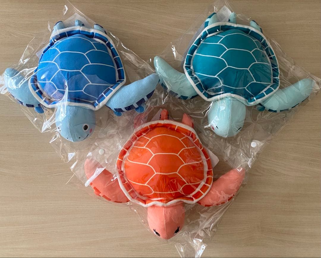 ANA国際線機内販売限定 フライングホヌ ぬいぐるみ3匹セット 新品未