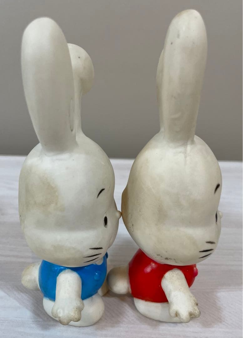 昭和レトロ ヴィンテージ ソフビ うさぎのタムタム 2体セット 希少品