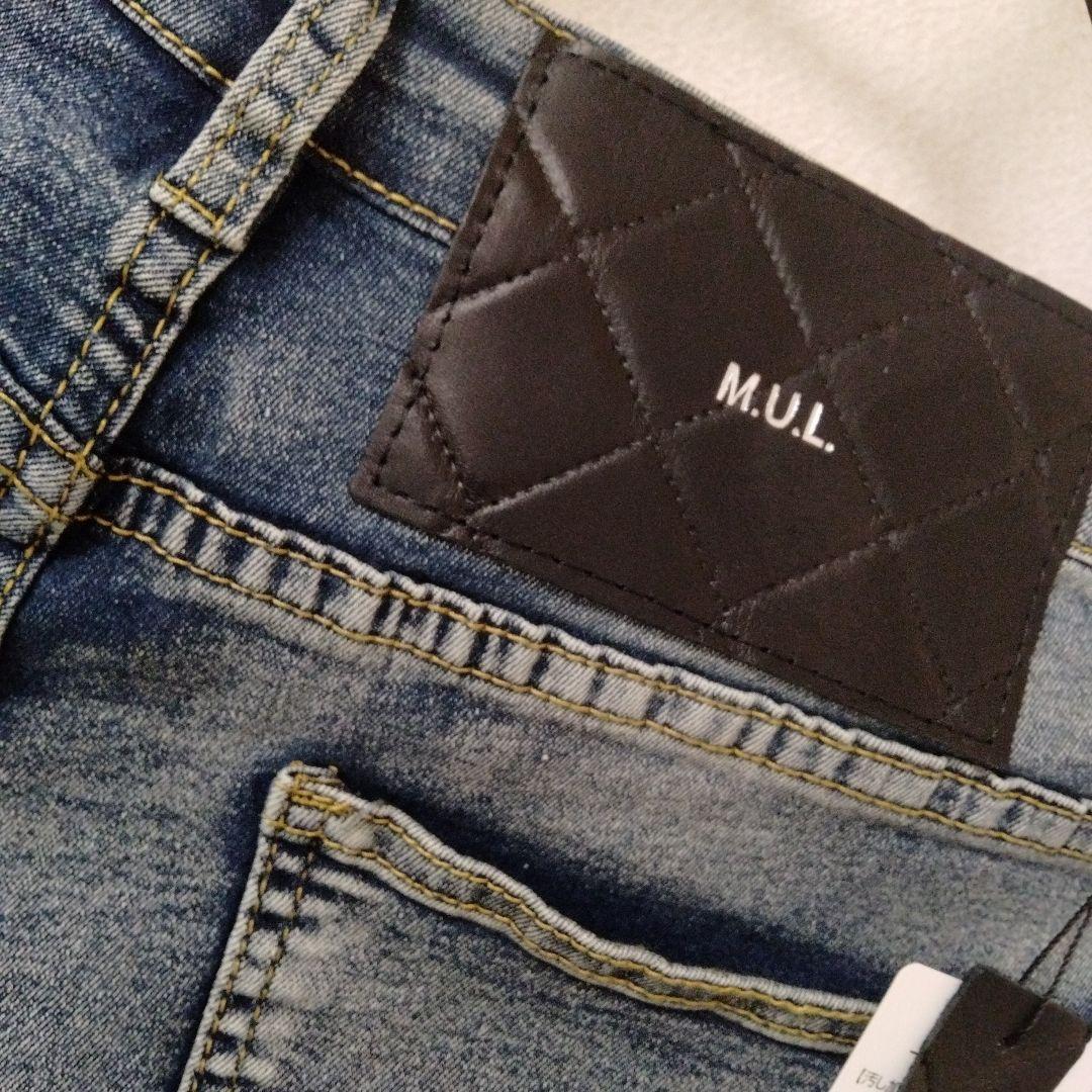新品未使用 男女兼用M.U.Lダメージデニムパンツ　日本製 armeifa