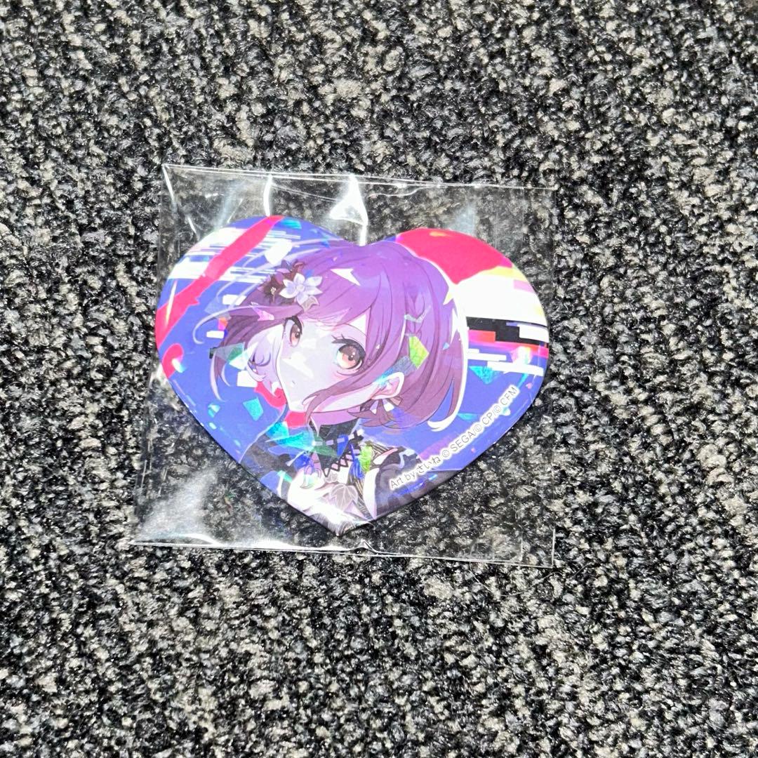 プロセカ 東雲絵名 バグ ハート缶バッジ - メルカリ