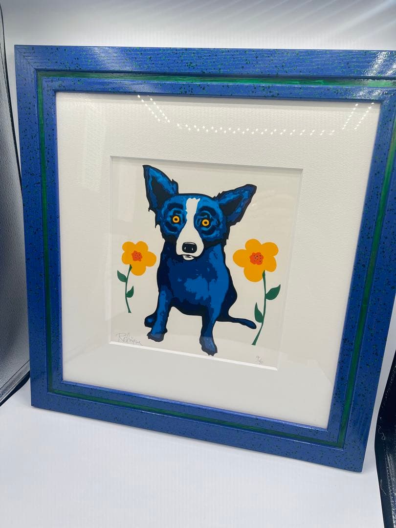 ジョージロドリーゲ作ブルードック】額入り版画絵画美品額入り - メルカリ