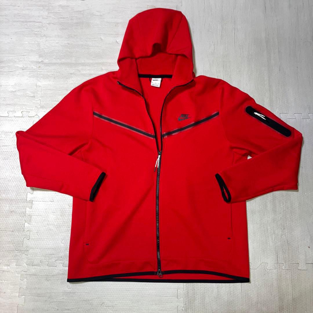 正規品】NIKE テックフリース 赤 セットアップ - メルカリ