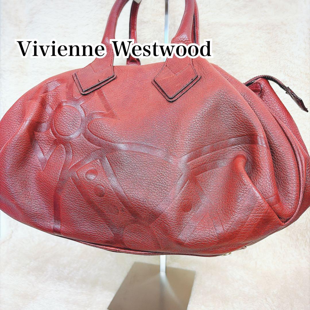 希少】 Vivienne Westwoodハンドバッグ レザー ボストン - メルカリ