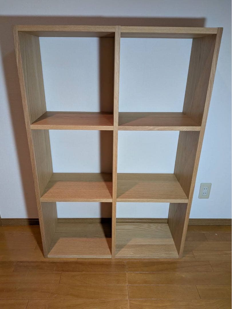 ■送料込■無印スタッキングシェルフ 3×2 木製家具棚 収納MUJIオーク材 スタッキングシェルフセット・3段×2列・オーク材 | 無印良品