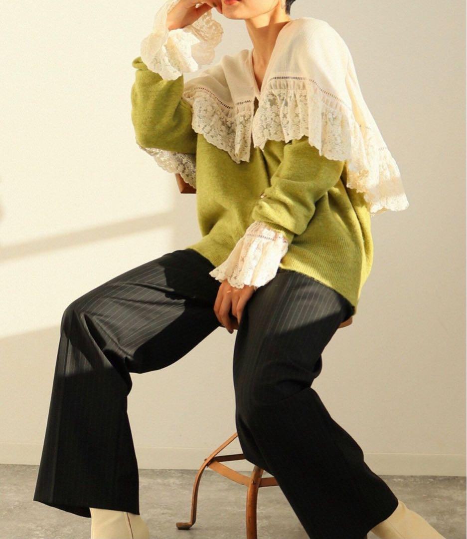 タグ付き新品　バイ マレーネ ビルガー　レースたっぷりブラウス　定価4.6万