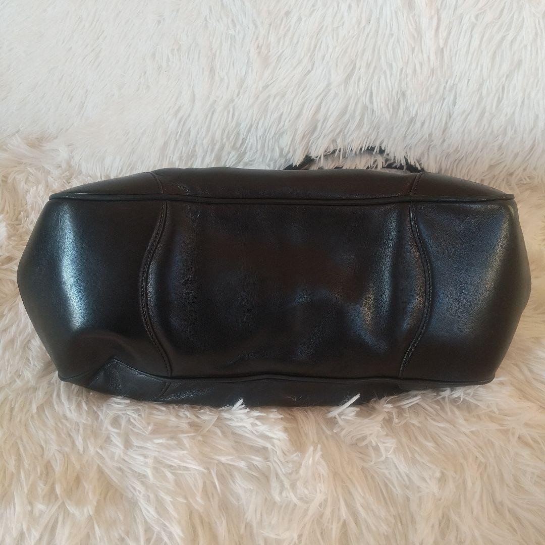 プラダ PRADA ハンドバッグ フリンジ ブラック レザー黒Y2K