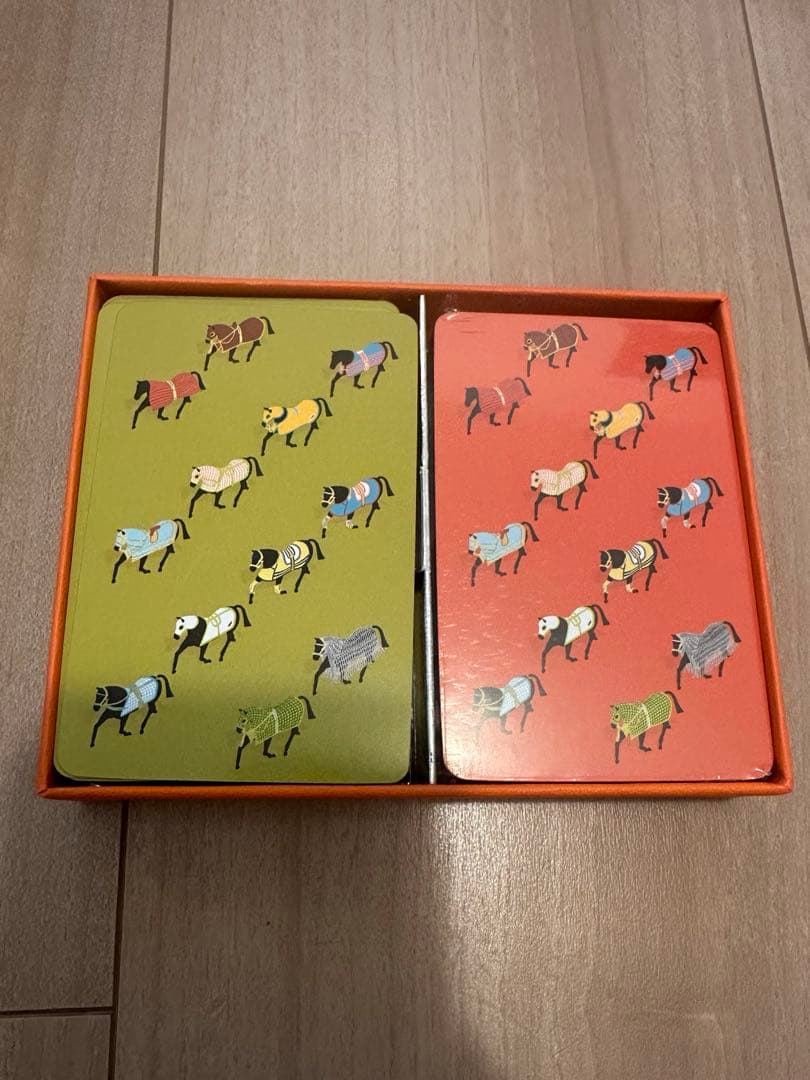 エルメス　馬デザイン　トランプ 楽天市場】HERMES エルメス トランプ ブリッジカード シュヴァル ドゥ