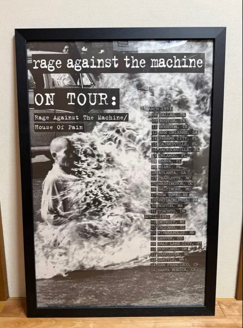 超レア Rage Against The Machine ツアーポスター レイジ