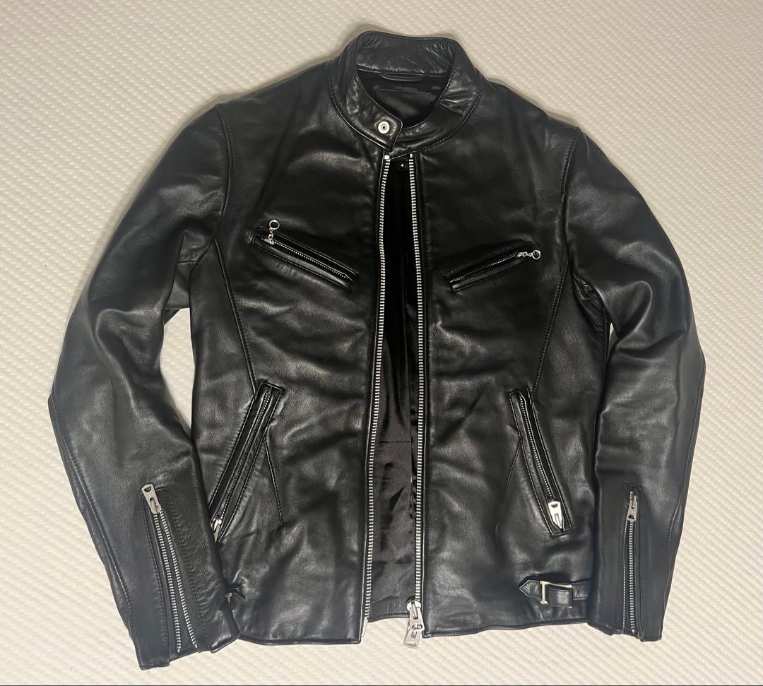 JACKROSE ブラック シングルライダースジャケット サイズ4