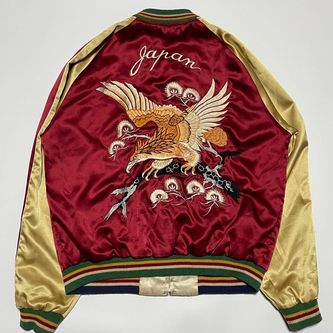 Lサイズ　テーラー東洋　ブルーノマーズ着用モデル　スカジャン　沖縄　鷹　刺繍