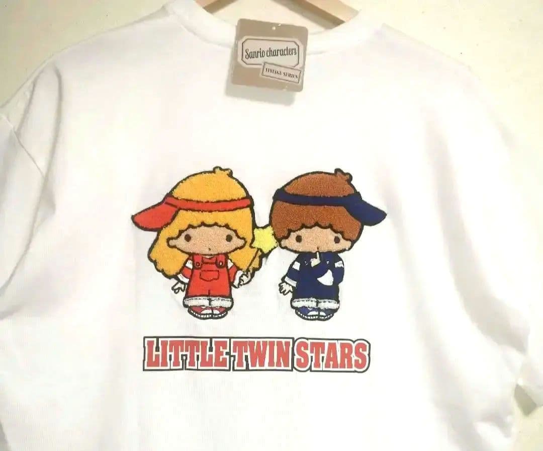 サンリオ リトルツインスターズ キキララ さがら 刺繍 半袖 tシャツ M