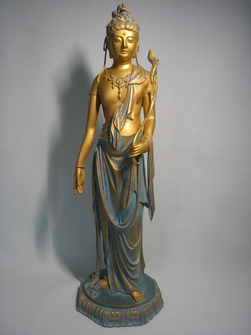 高村光雲 聖観音菩薩 鋳銅 共箱 ブロンズ製 - メルカリ