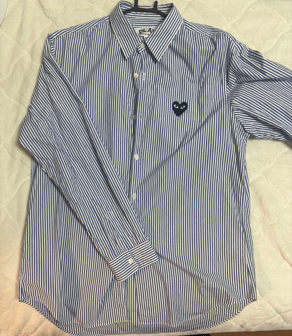 ストライプ長袖シャツ　PLAY COMME des GARCONS