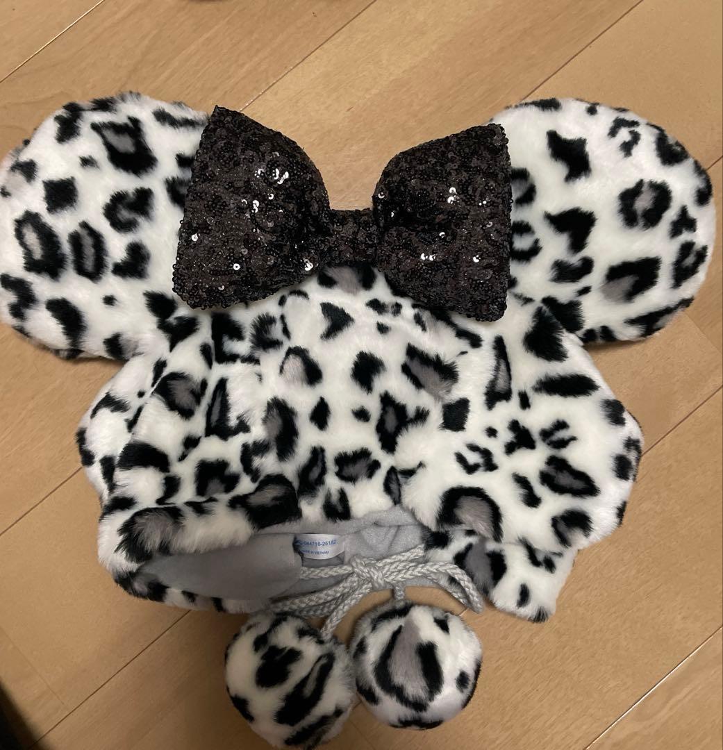 ディズニー ミニー ヒョウ柄 ファンキャップ ホワイト - メルカリ