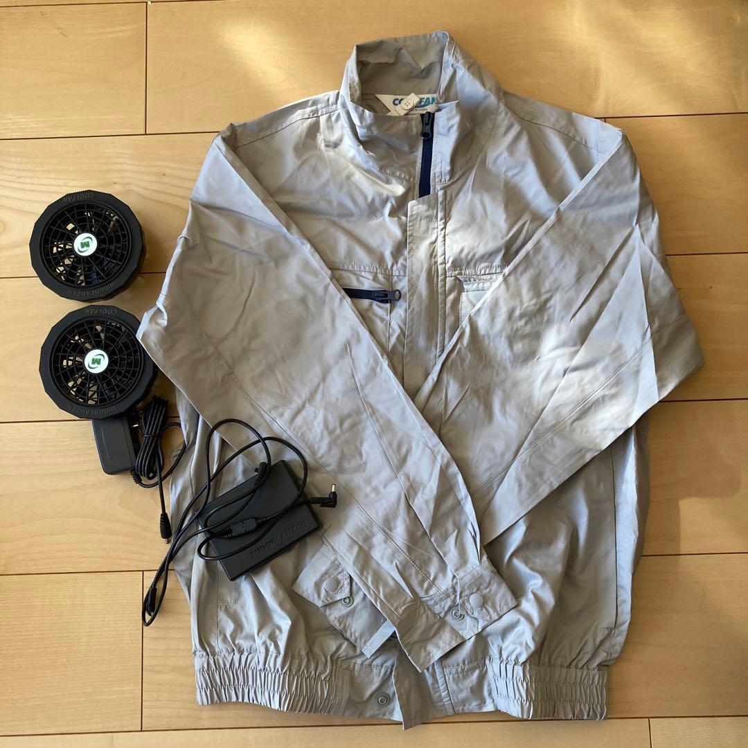 新品未使用　Mサイズ　空調服 グレー ファン2個付き