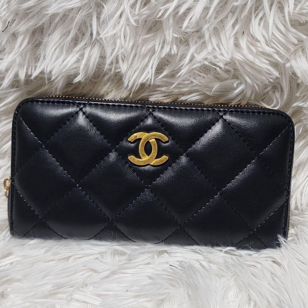 シャネル 長財布 キルティング デカロゴ 黒 ノベルティ - メルカリ