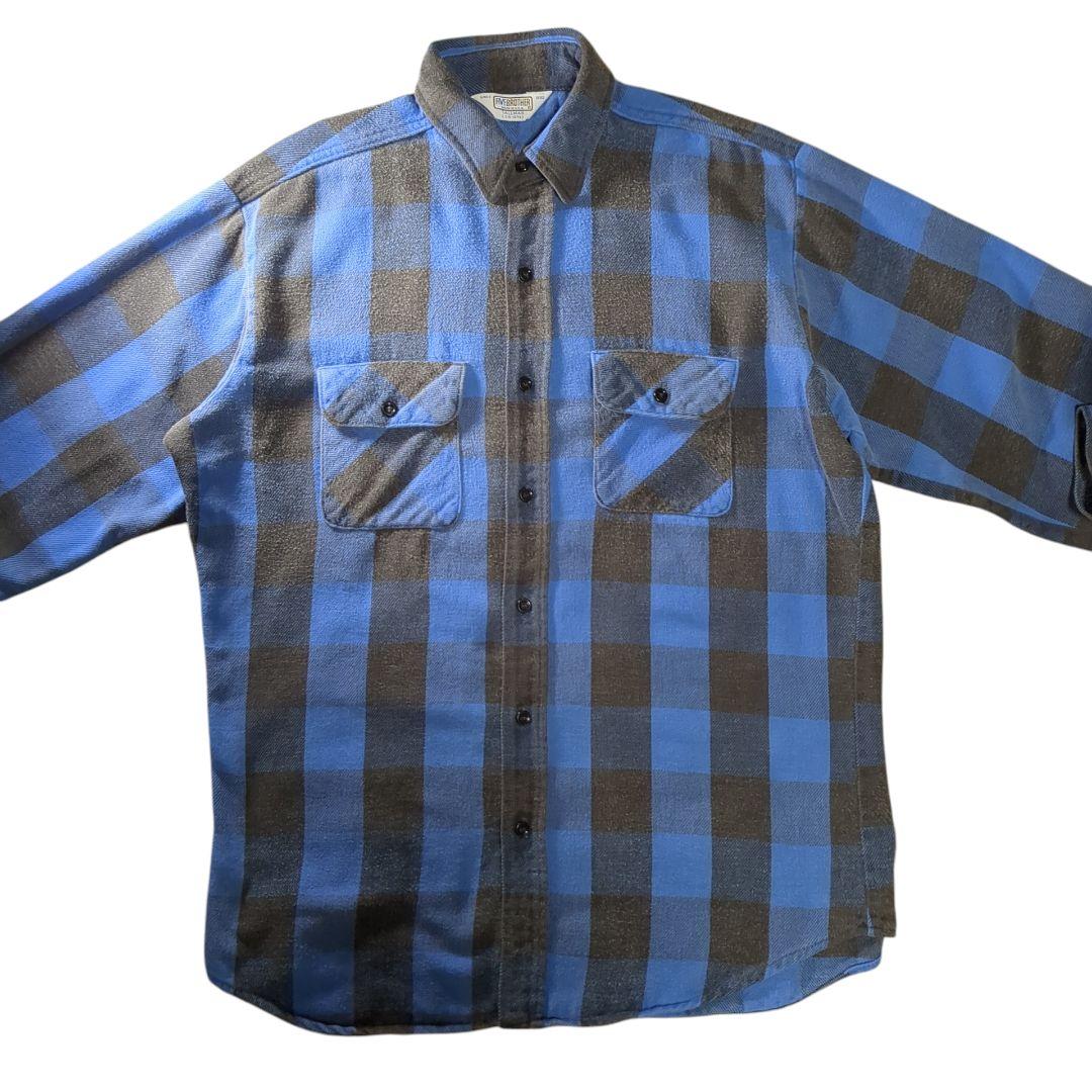 FIVE BROTHER 70~80年代 三角タグ ネルシャツ USA製 L - メルカリ