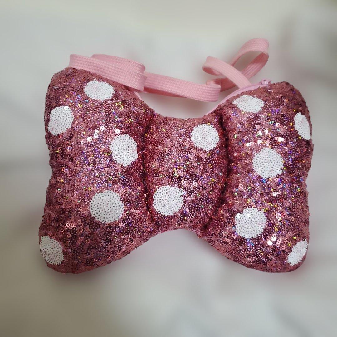 ミニー ディズニー リボン ピンク パルパルーザ スパンコール ショルダーバッグ