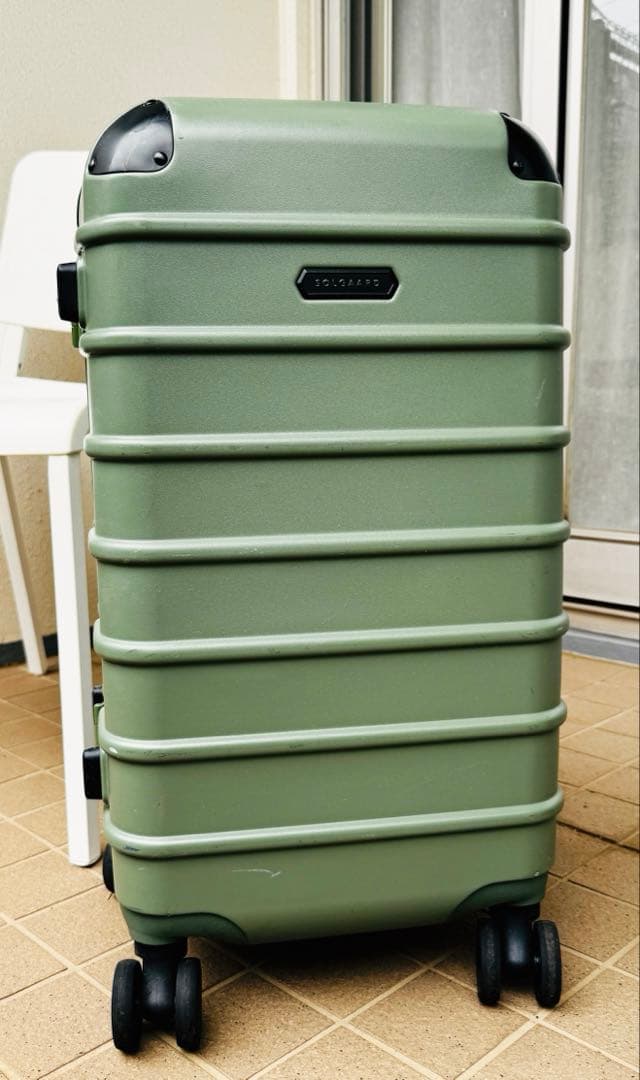 【中古】SOLGAARD ソルガード60L 時短スーツケース グリーン 随時値引