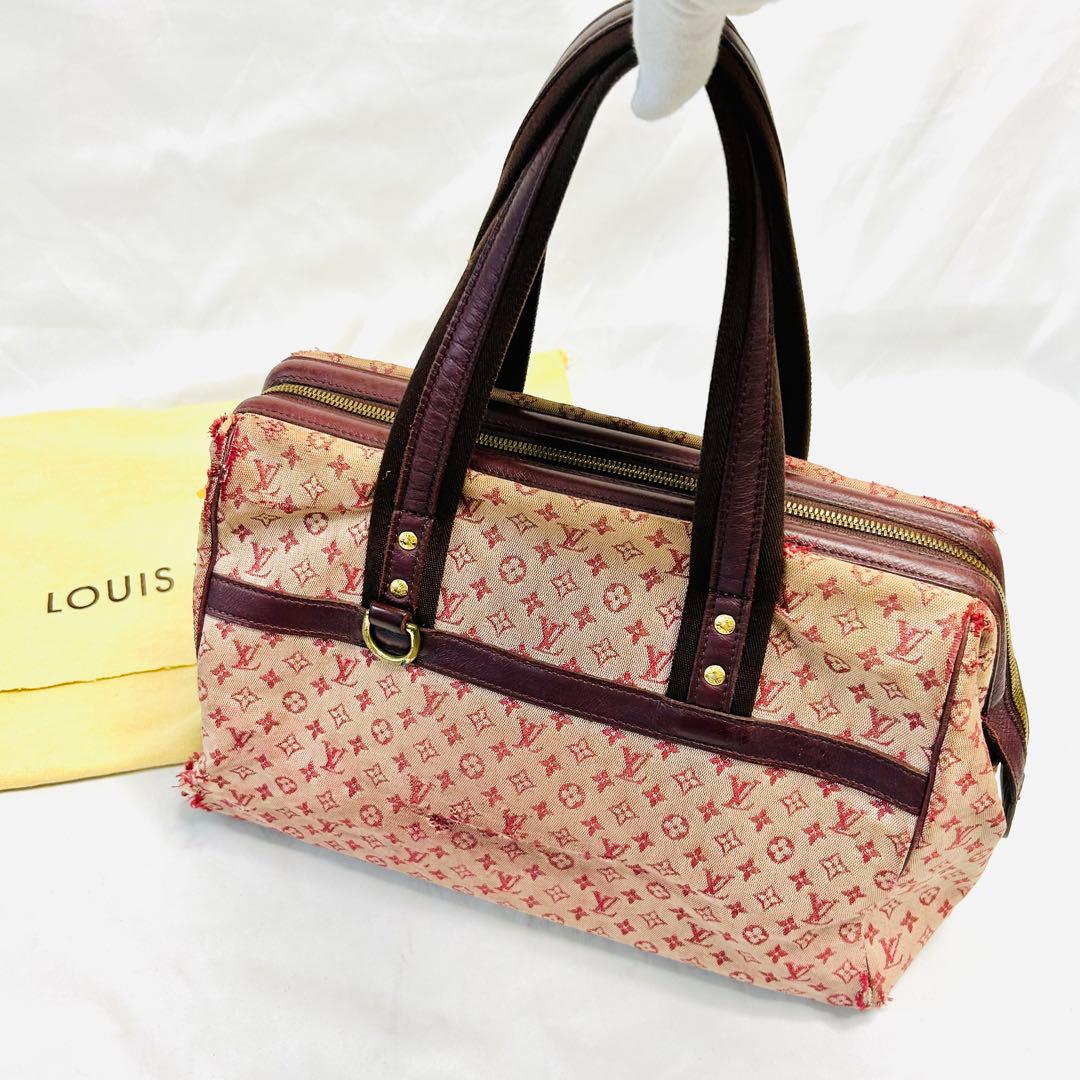 【ルイ ヴィトン】モノグラムミニ　ジョセフィーヌ　チェリー　破れ等なり