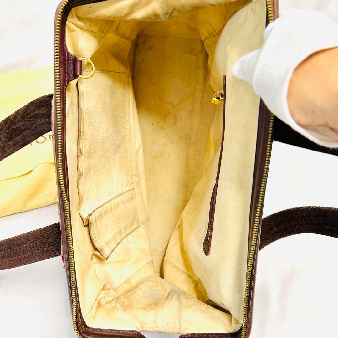 ルイ ヴィトン】モノグラムミニ ジョセフィーヌ チェリー 破れ等なり