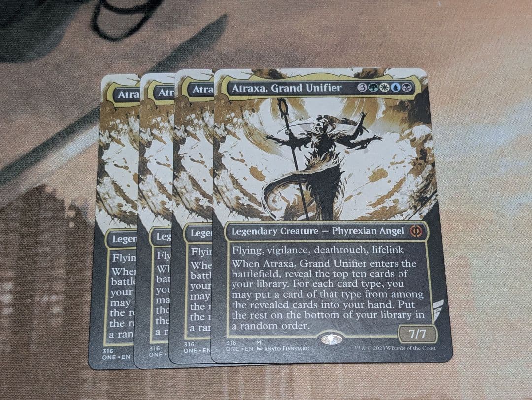 mtg 大いなる統一者アトラクサ　ショーケース　英語×4