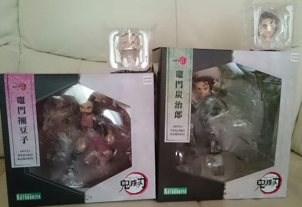 鬼滅の刃 ARTFX J 限定特典 表情替えパーツ付 竈門炭治郎 竈門禰豆子