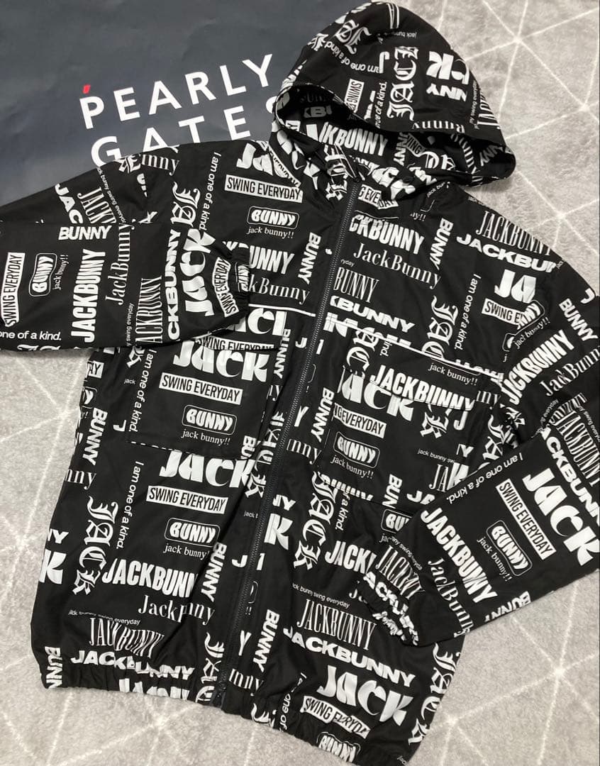 新品 パーリーゲイツ ジャックバニー ストレッチマルチロゴ ブルゾン(5
