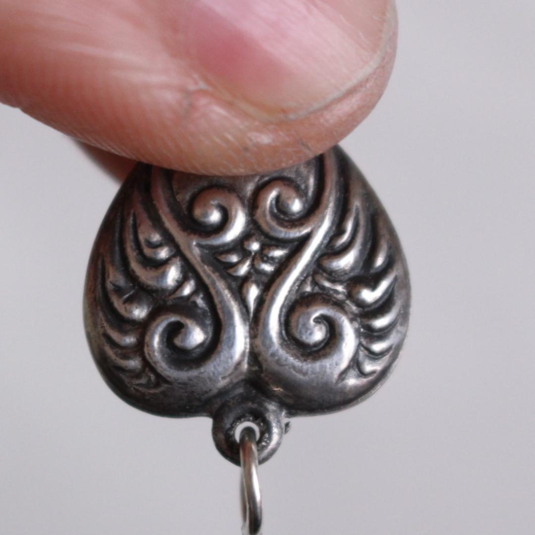 40s スウィートハートジュエリー アールデコ 古着 渦巻 波 NAVY - メルカリ