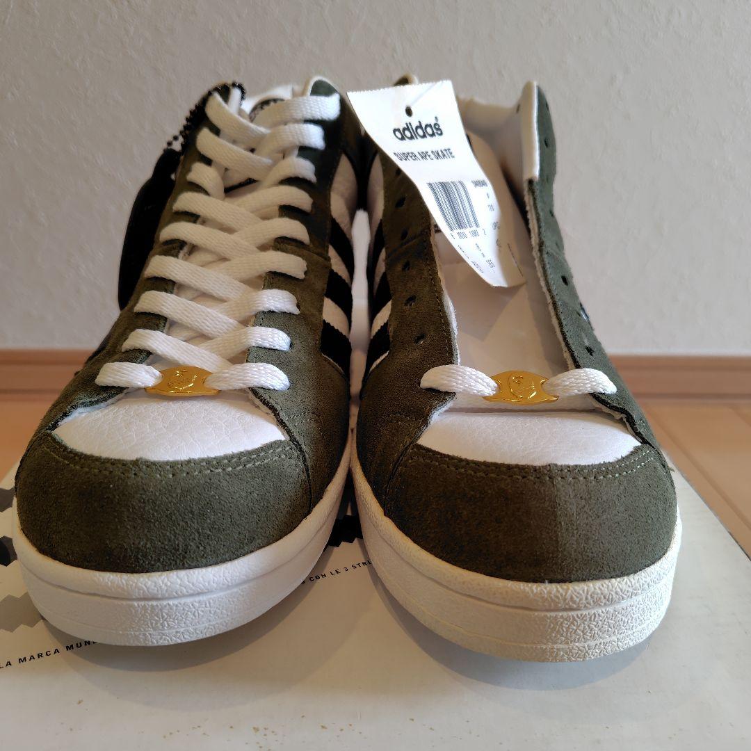 エイプ☓アディダス　スーパーエイプスケート　カーキ　26.5cm