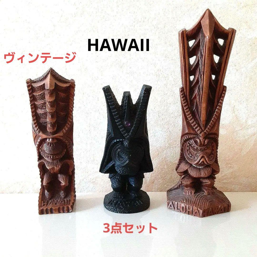ハワイ ティキ tiki 木彫り お土産 オブジェ フィギュア ギフト - メルカリ