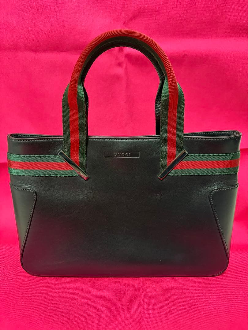 GUCCI シェリーライン　ミニトートバッグ　メンズ　レディース　本革