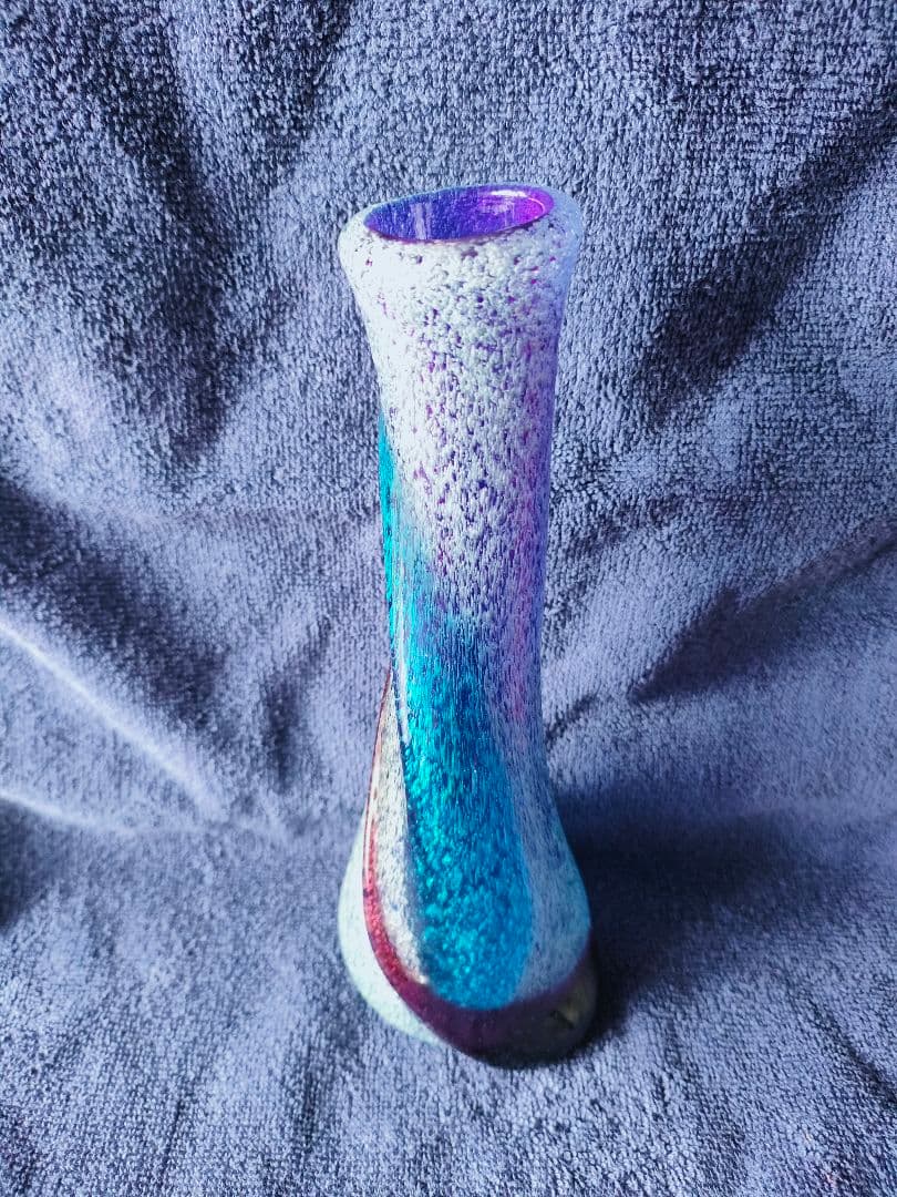 超美品！　名工稲嶺盛吉作　琉球泡ガラス花瓶