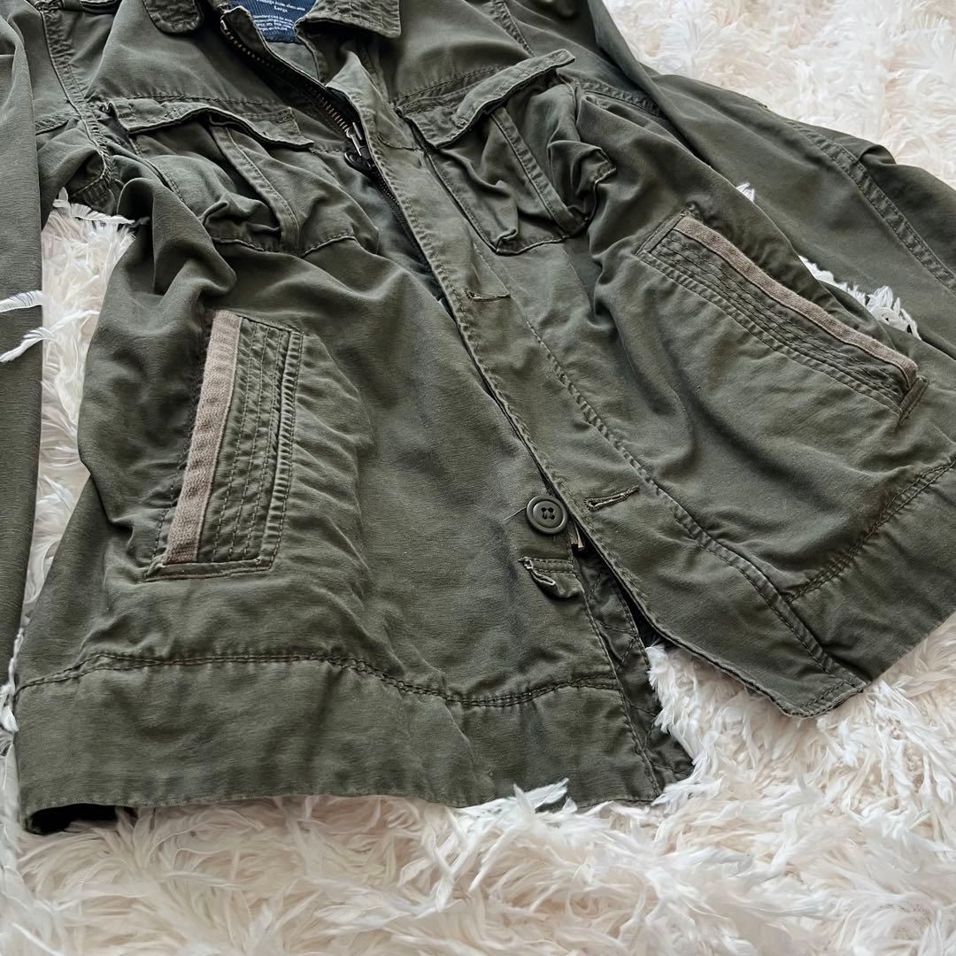 y2k ミリタリージャケット カーキ グランジ 平成 archive 00s - メルカリ